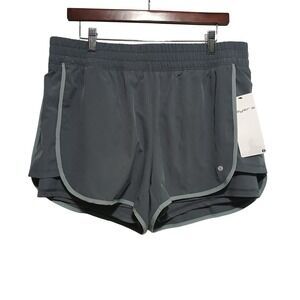 Layer 8 XL Fast Track‎ Run Shorts Turbulence/Lead Gray Athletic